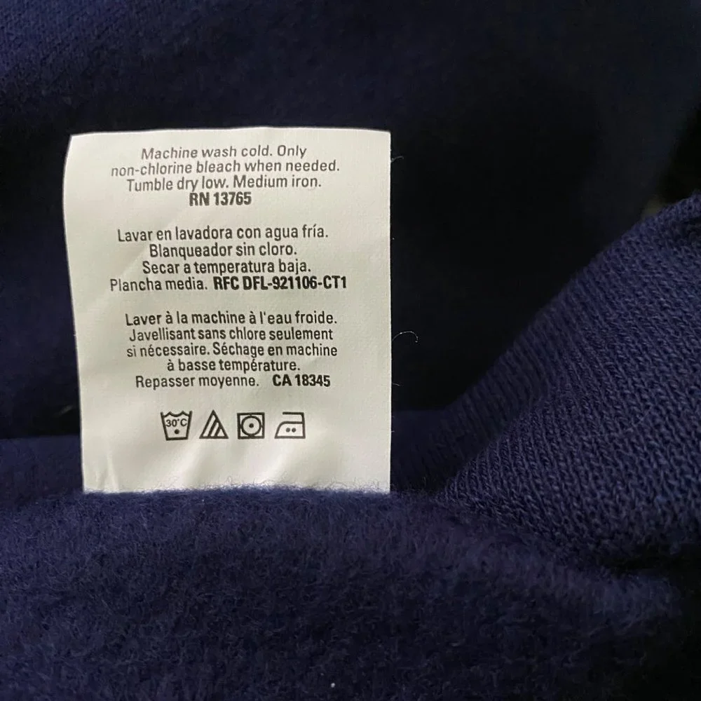 Fruit of the Loom Navy Pull Over Sweatshirt Men's 2XL NEW - Picture 10 of 10